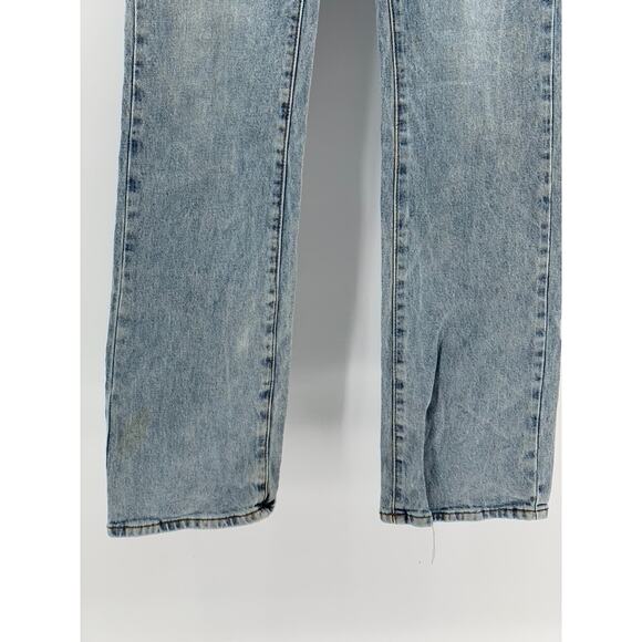 J. GALT Women's Light Blue Denim Straight-Leg Mid-Rise Regular-Fit Jeans SZ S - Picture 7 of 10